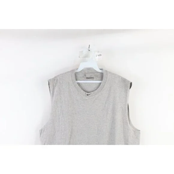 Vintage Nike Basketball Mens Large Travis Scott Center Swoosh Sleeveless T-Shirt - Picture 2 of 9